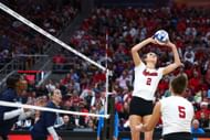 Nebraska Volleyball setter Bergen Reilly at 2024 Division I Women's Volleyball Semifinals - Source: Getty